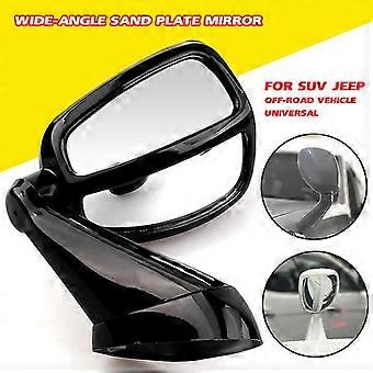 high quality Car Rear View Blind Spot Mirror Adjustable Wide Angle S Auto Hood Head Cover Sand Plate Side Mirror compatible Suv Jeep