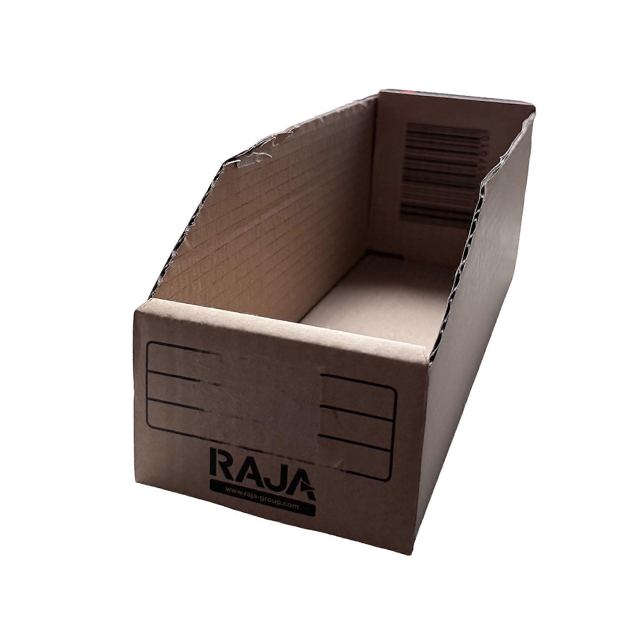 Foldable cardboard shelf box 278x95x64/107 mm 10 pcs