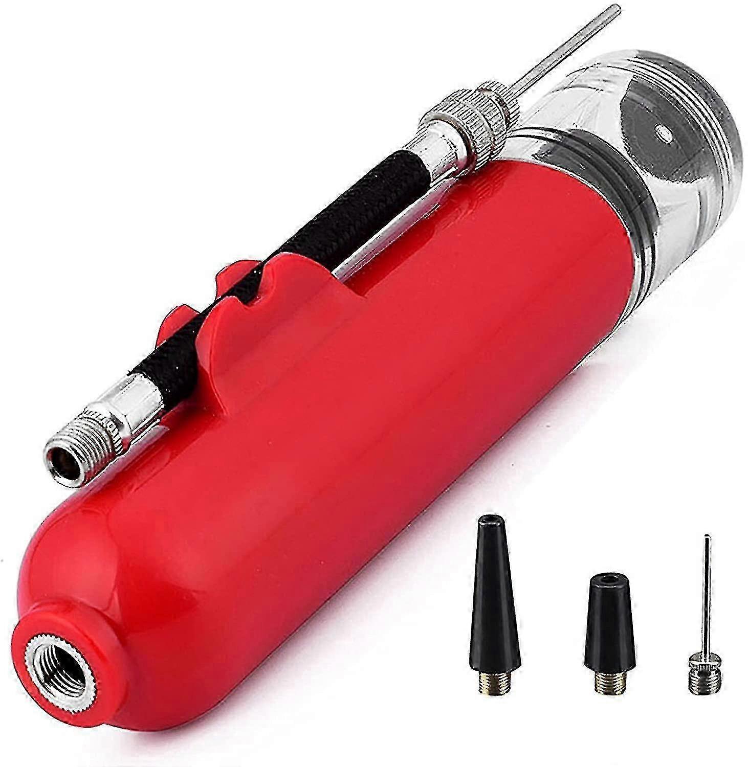 Ball Pump, Inflatable Hand Pump(1 Piece, Red)