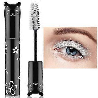 Colorful Mascara, Waterproof Long Lasting Thick Mascara (White) ZO