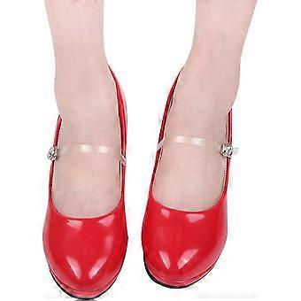Soft TPU Invisible Heel Straps 5 Pairs, Anti-Loose Decorative Accessory for Women's Heel Pumps