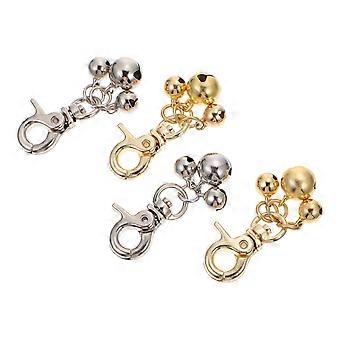 Cat Collar Bell Loud Zinc Alloy Bells for Pet Training 4Pcs Set