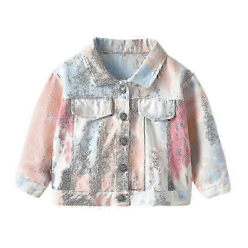 Small And Medium-sized Children's Personalized Torn Denim Jacket