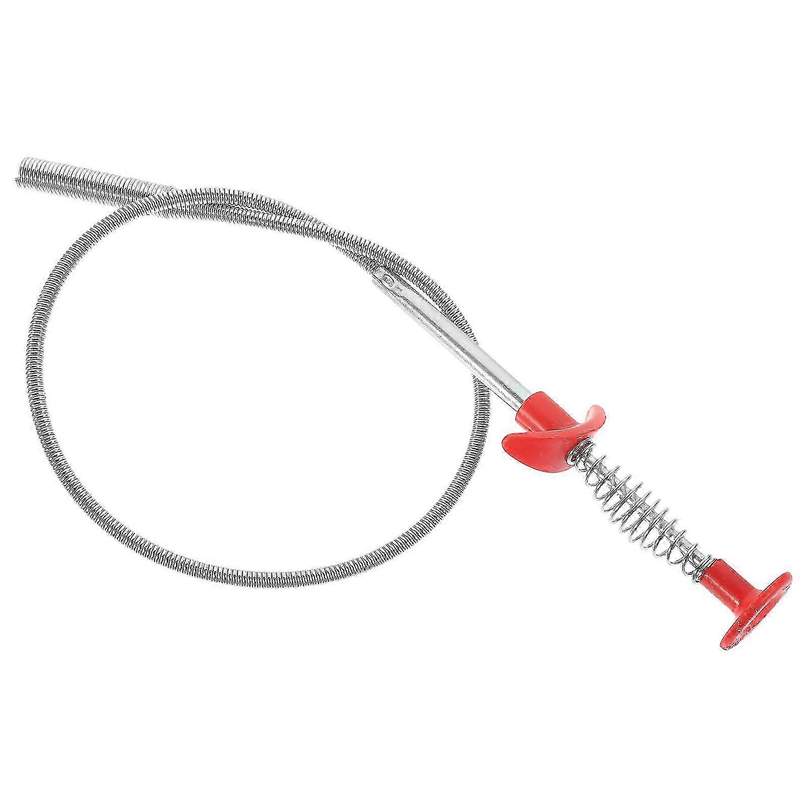 Silver Drain Cleaner Pipe Clog Remover compatible with Sink Cleaning Tool