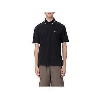 Armani Exchange Pique Men's Polo Shirt Black
