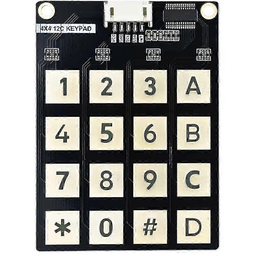 4x4 Matrix Keyboard 16 Key Capacitive Touch Button IIC Communication with Touch Detection 5P