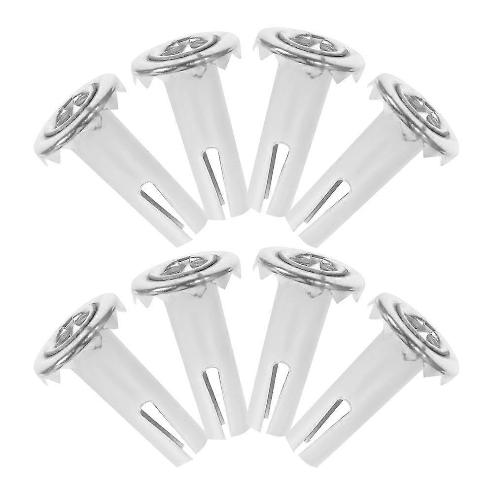 8pcs Metal Caster Socket Inserts Practical Caster Sleeve Inserts Friction Grips