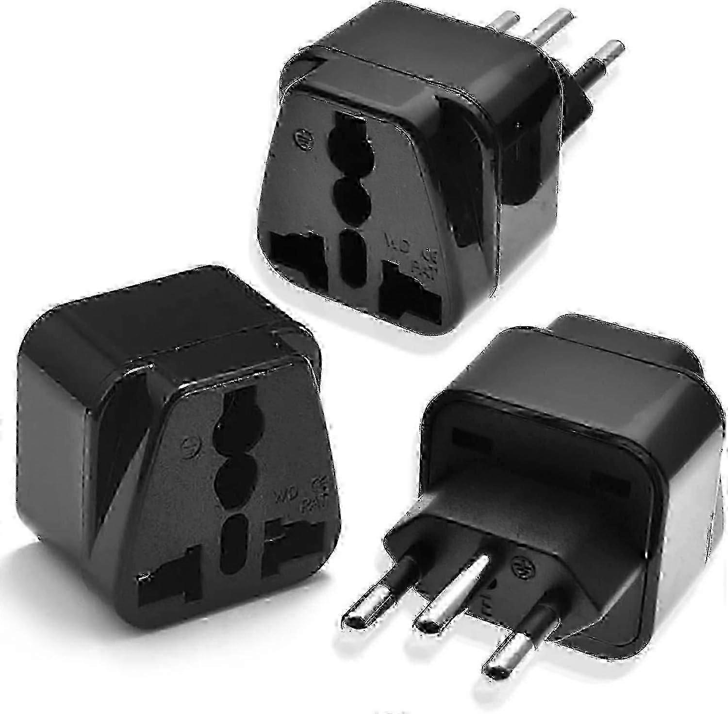 Schweiz Typ J Steckeradapter 3er-Pack Universal-Reiseadapter