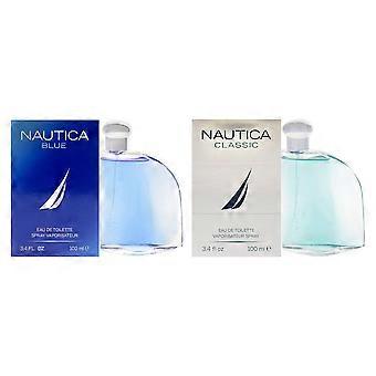 Nautica Classic Blue Set für Herren 2 Stk. 3.4 oz Eau de Toilette Spray Set
