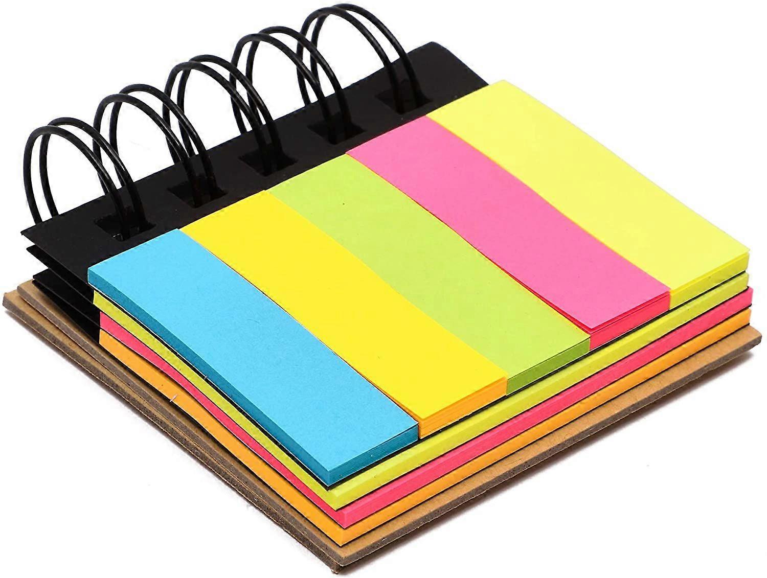 Sticky Note Set with Spiral Binding (Die-Cut, 200 Sheets, 3 Pack)