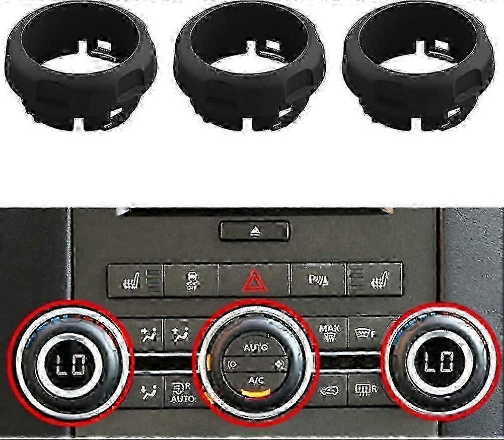 Central Console Knobs for Land Rover 3PCS Set for Air Conditioning Volume Control