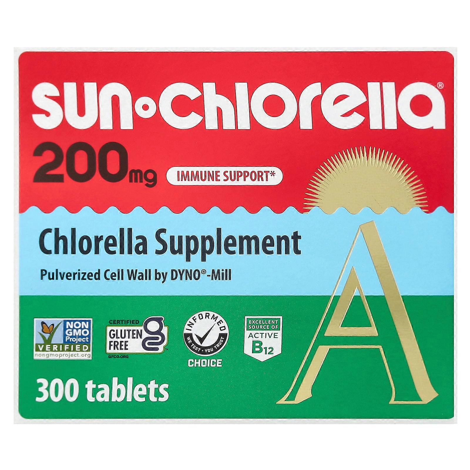 Sun Chlorella, Chlorella Supplement, 200 mg, 300 Tablets
