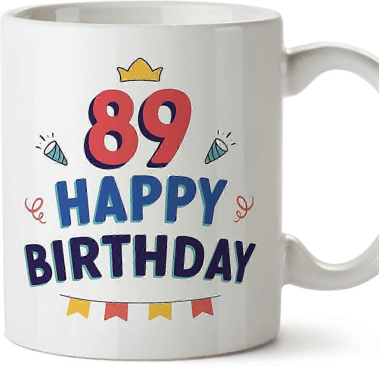 Microwave Safe 89th Birthday Mug