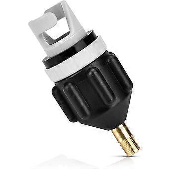 Pumpenadapter, Schlauchboot Luftpumpe Ventiladapter Standard Luftventil Befestigung für Boot, Beiboot, Wasserfloß (2 Stück, schwarz)