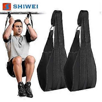 Pull-ups, ab exercises, hanging leg raises, pull-ups, pull-ups with assisted belts, waist tightening abdominal crunches.,C