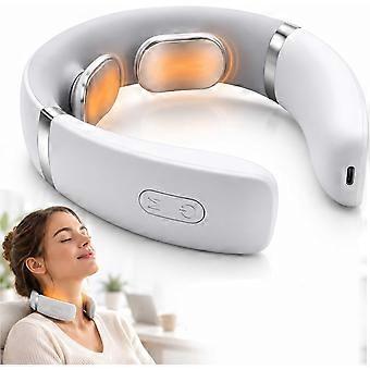3-in-1 Device for Tinnitus, Neck Massager for Neck Pain, 42°C Heat, Adjustable Intensity, 15-Minute Cycle, USB-C Rechargeable, Hands-Free Design for 