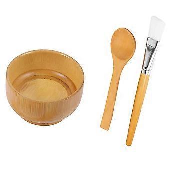 3Pcs Face Mask Mixing Bowl Set with Brush and Spoon, Cosmetic Skincare Tool Kit, Reusable Beauty Regimen Accessories