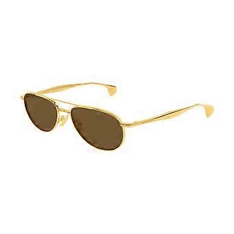Bottega Veneta BV1419S 001 Full Rim Gold Unisex Pilot Sunglasses UV3 Original