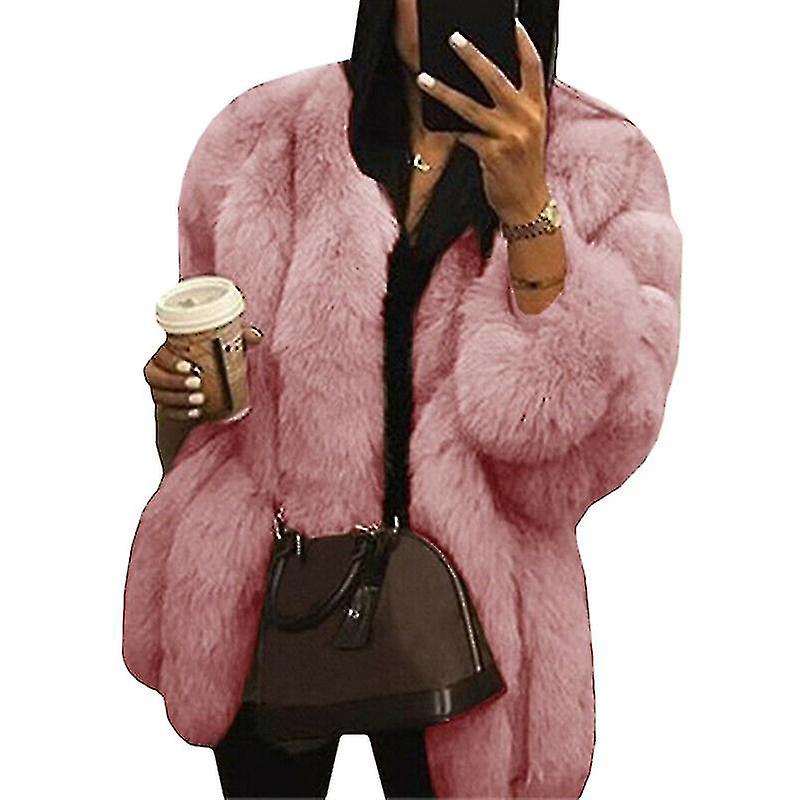 Women Teddy Bear Faux Fur Coat Jacket Oversized Outwear