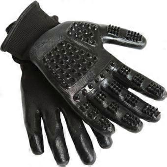 Hands On Grooming & Bathing Gloves, 1 Each / Small,Black