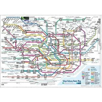 Tokyo Subway Route Map Decor Jigsaw Puzzle RNB602