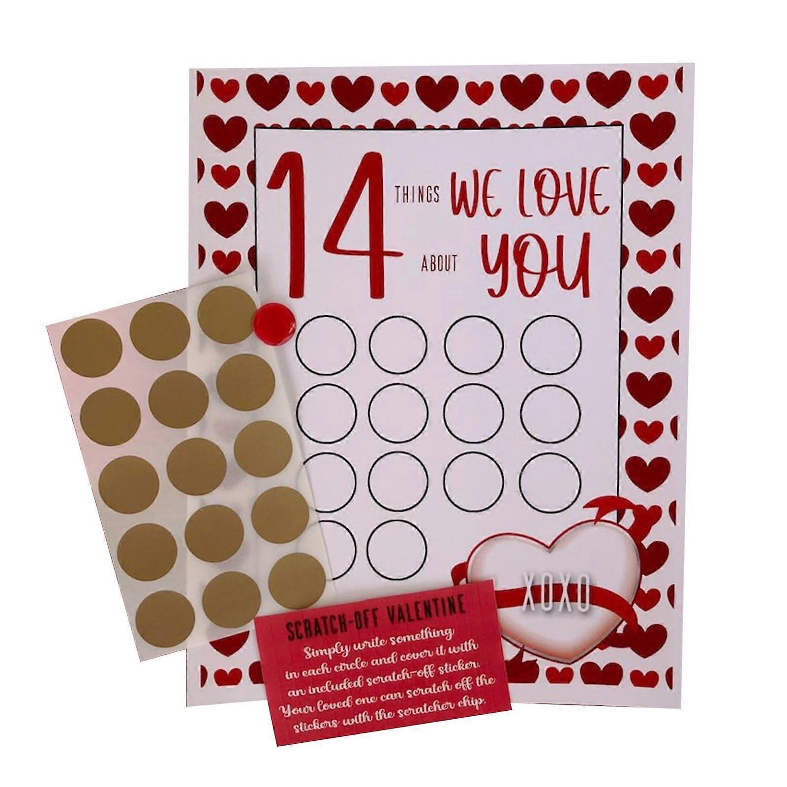 14 Scratch-Off Couples Date Cards