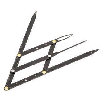 Stainless Steel Eyebrow Ruler with ThreePoint Positioning for Accurate and Symmetrical Brow Shaping
