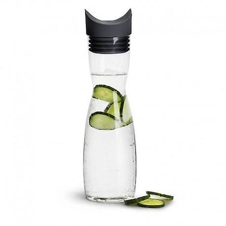 Carafe with flip lid 1 liter in glass and flip lid in silicone from Sagaform