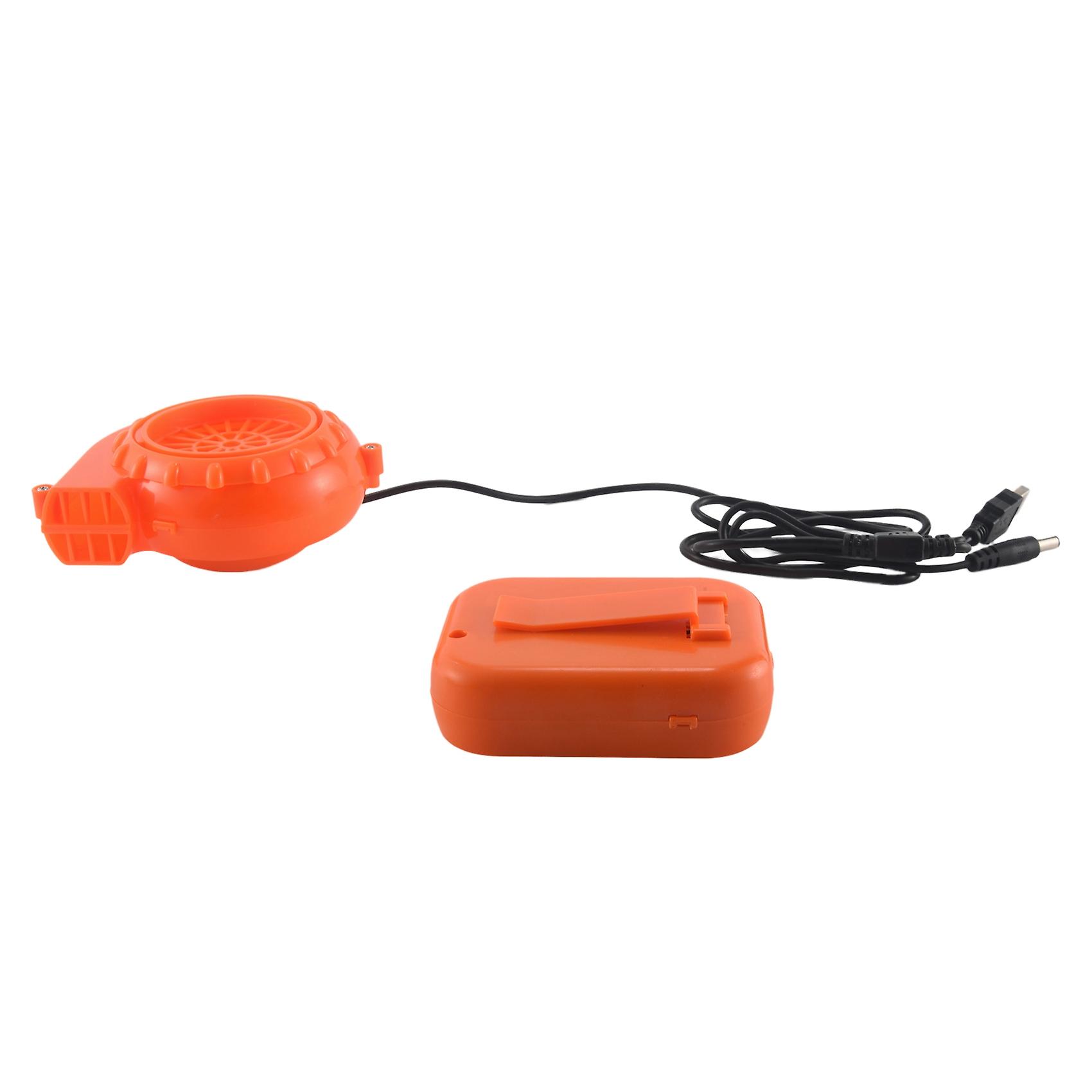 Mini Blower Fan for Dinosaur Costume or Head or Other Inflatable Game Costume Set, Orange
