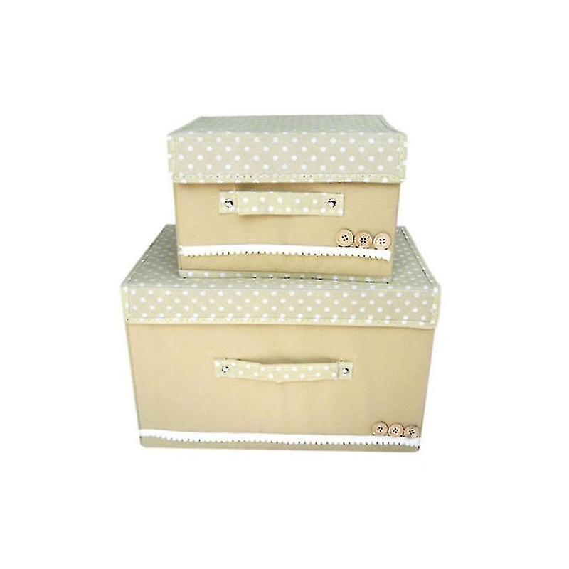 Canvas Storage Boxes Foldable Folding Fabric Clothes Basket Organiser