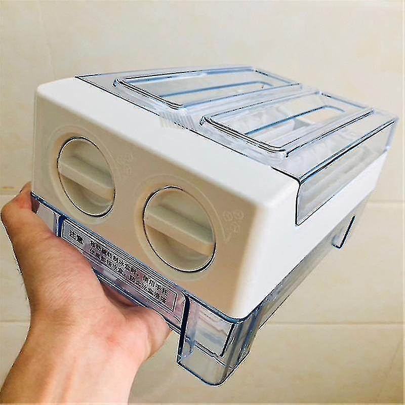 Refrigerator Storage Drawer 30 Grid Small Ice Cube Mould Box Popsicle Molds Maker