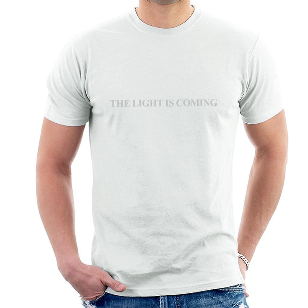 La luce è venuta Slogan t-shirt