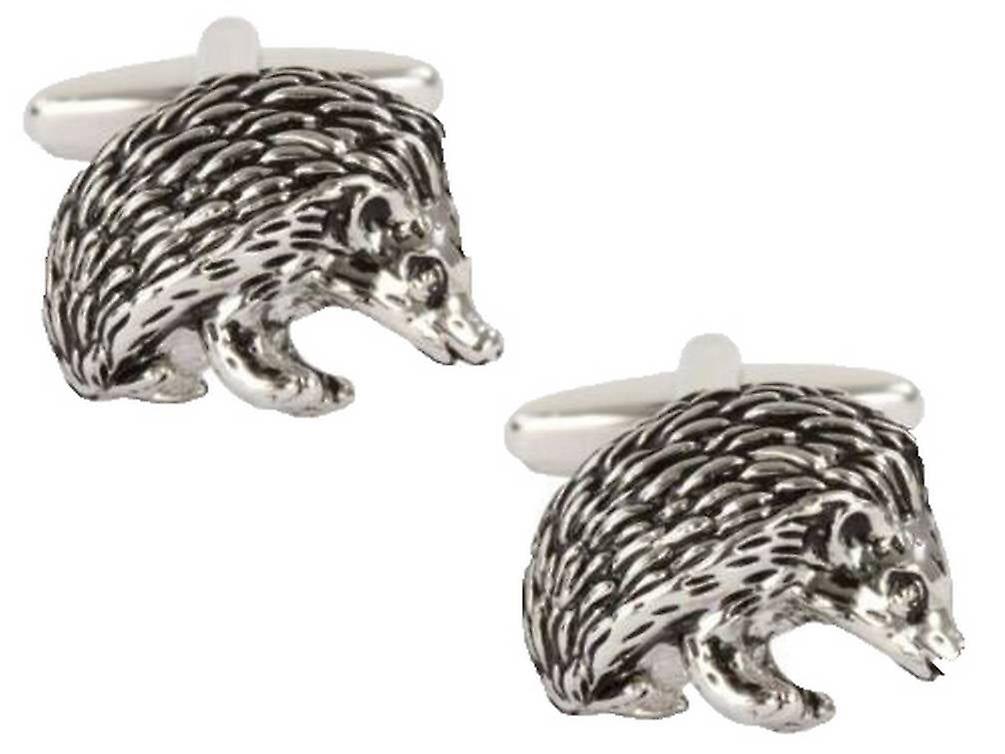 Zennor Hedgehog Cufflinks - Silver