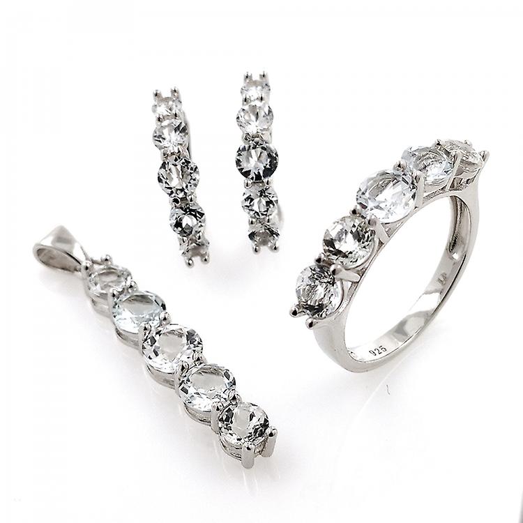Set Of White Topaz And Silver 925 awo-1