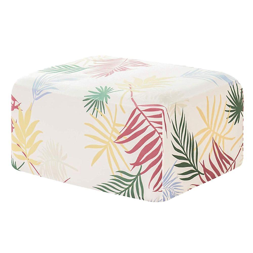 Printed Ottoman Cover Footstool Footstool Cover Stool Protector Green