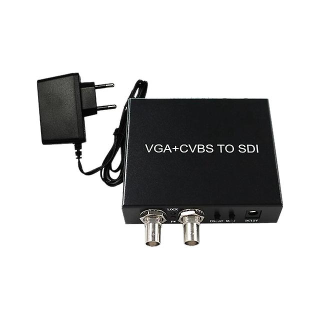 1 Set Vga/av To Sdi Converter Distributor One To Two High-definition Converter Switcher