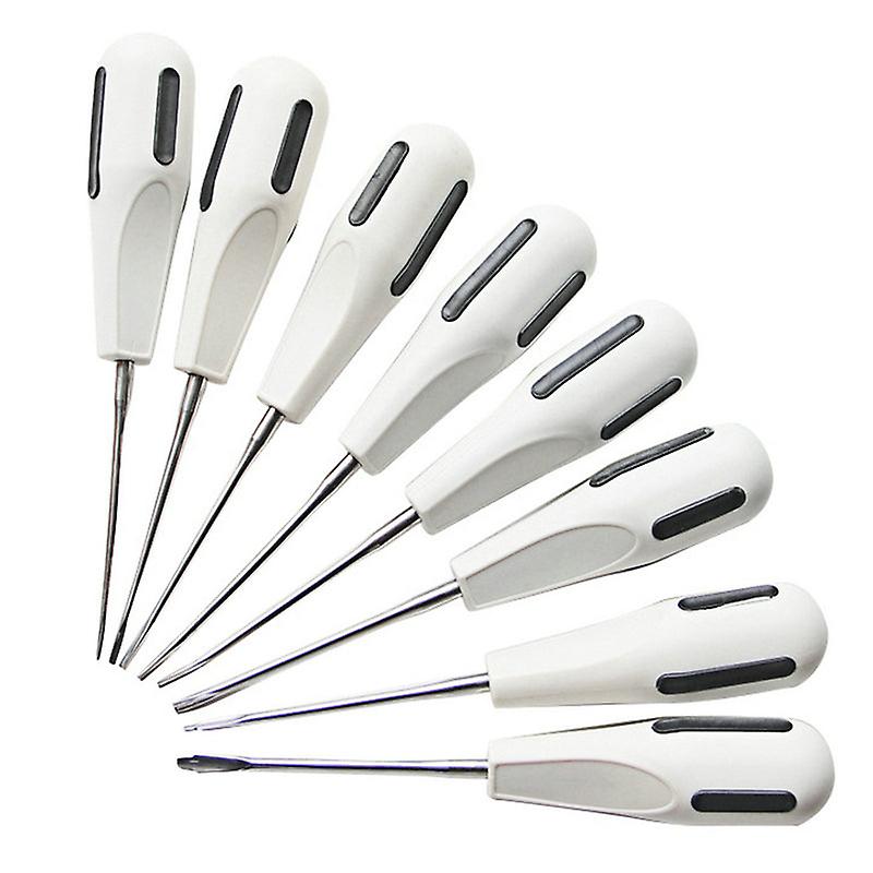 8Pcs/set Dental Elevator Root Tip Minimally Surgical Tool Extracting Forceps