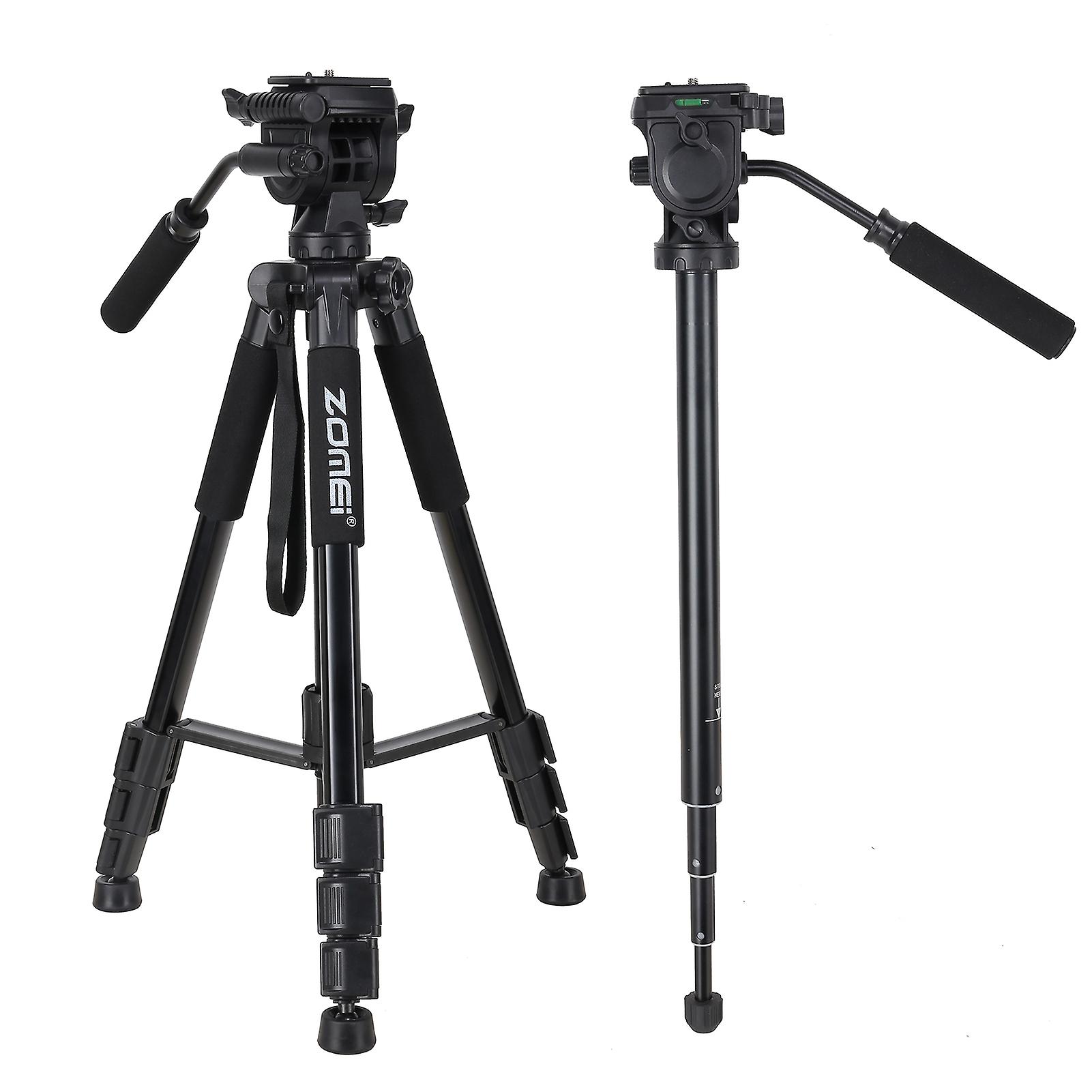 Professional Aluminum Alloy Camera Video Tripod 4-section Extendable Tripod