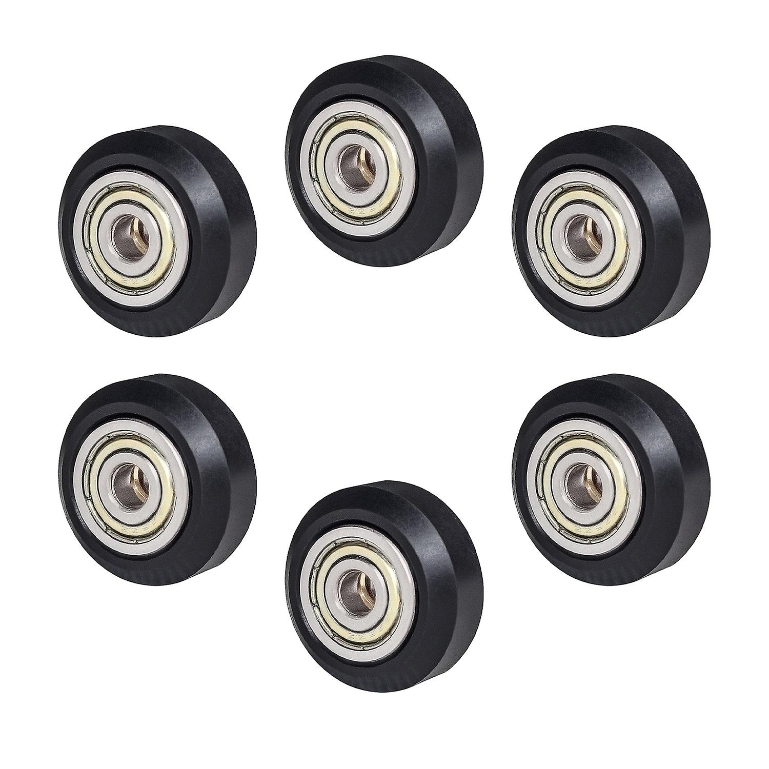 6pcs 3D Printer Parts POM Pulley Wheel 625zz Idler Pulley Gear Passive Round Wheel Compatible with C