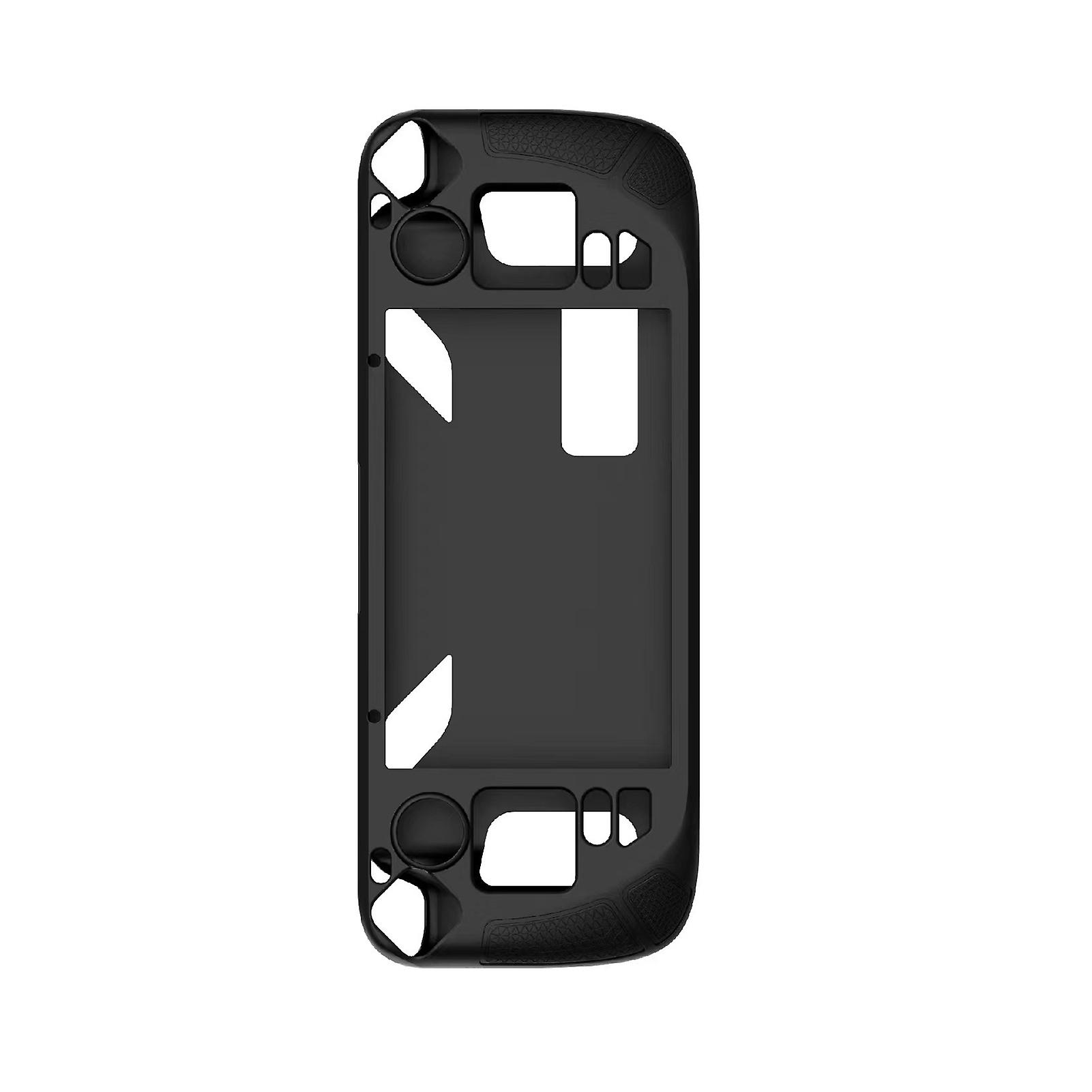 Game Console Case with Foldable Bracket Anti-scratch Protective Silicone One-piece Anti-slip Game Console Cover for Steam Deck
