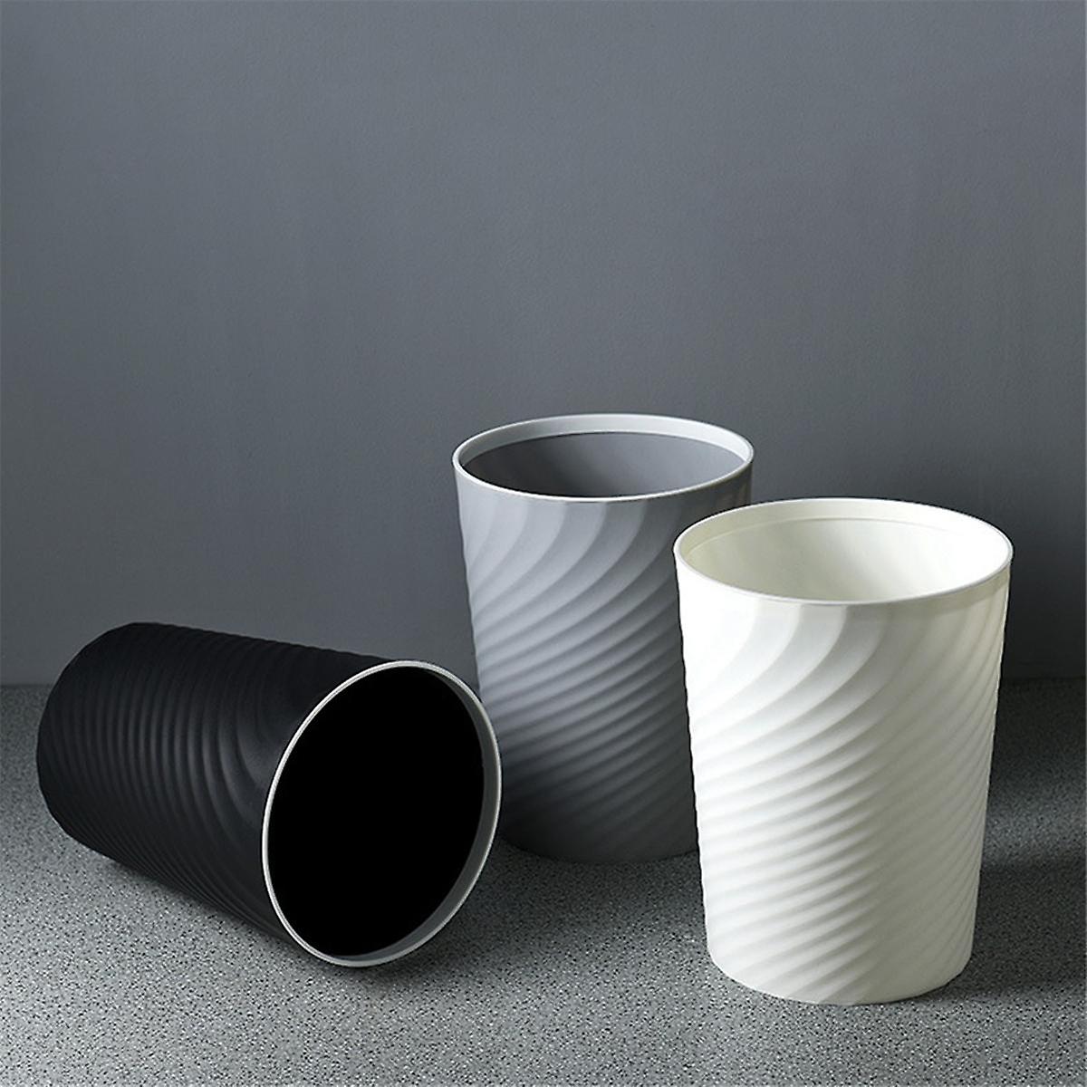 Small Trash Can, 3Pcs Bathroom Trash Can, Slim Round Waste Basket, for Kitchen, Dorm, Bedroom, Offi