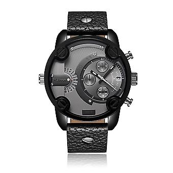 CAGARNY 6819 Dual Time Zone Quartz Watch