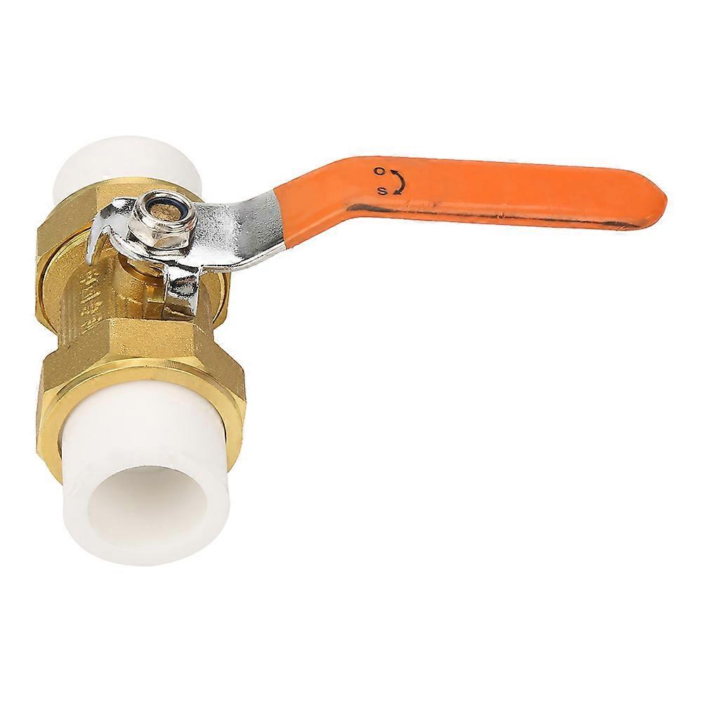 Ball Valve, Brass Pipe Ball Valve with Double Ppr Hot Melt Connection 1 Bsp DN25 for Shutoff and Control Applications