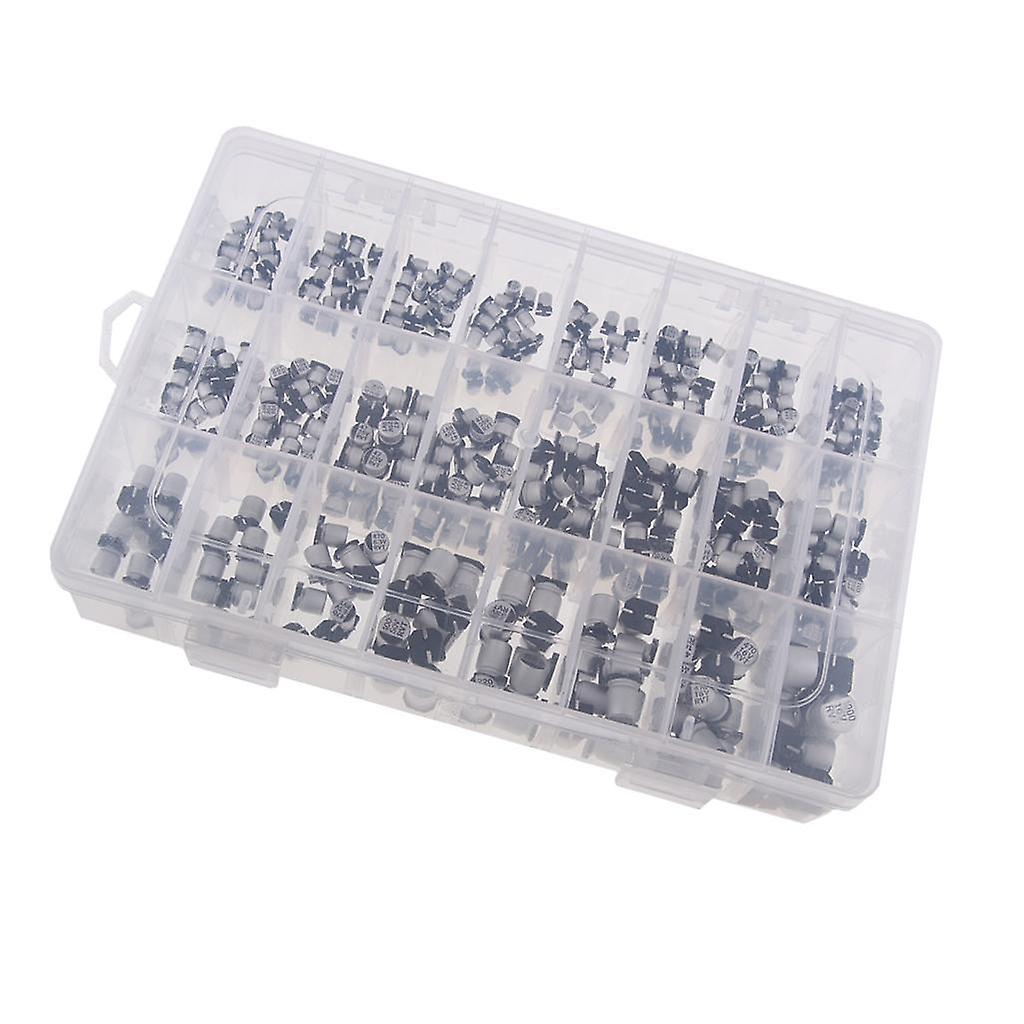 24 Values 400Piece SMD Aluminum Electrolytic Capacitors Assortment Box Kit