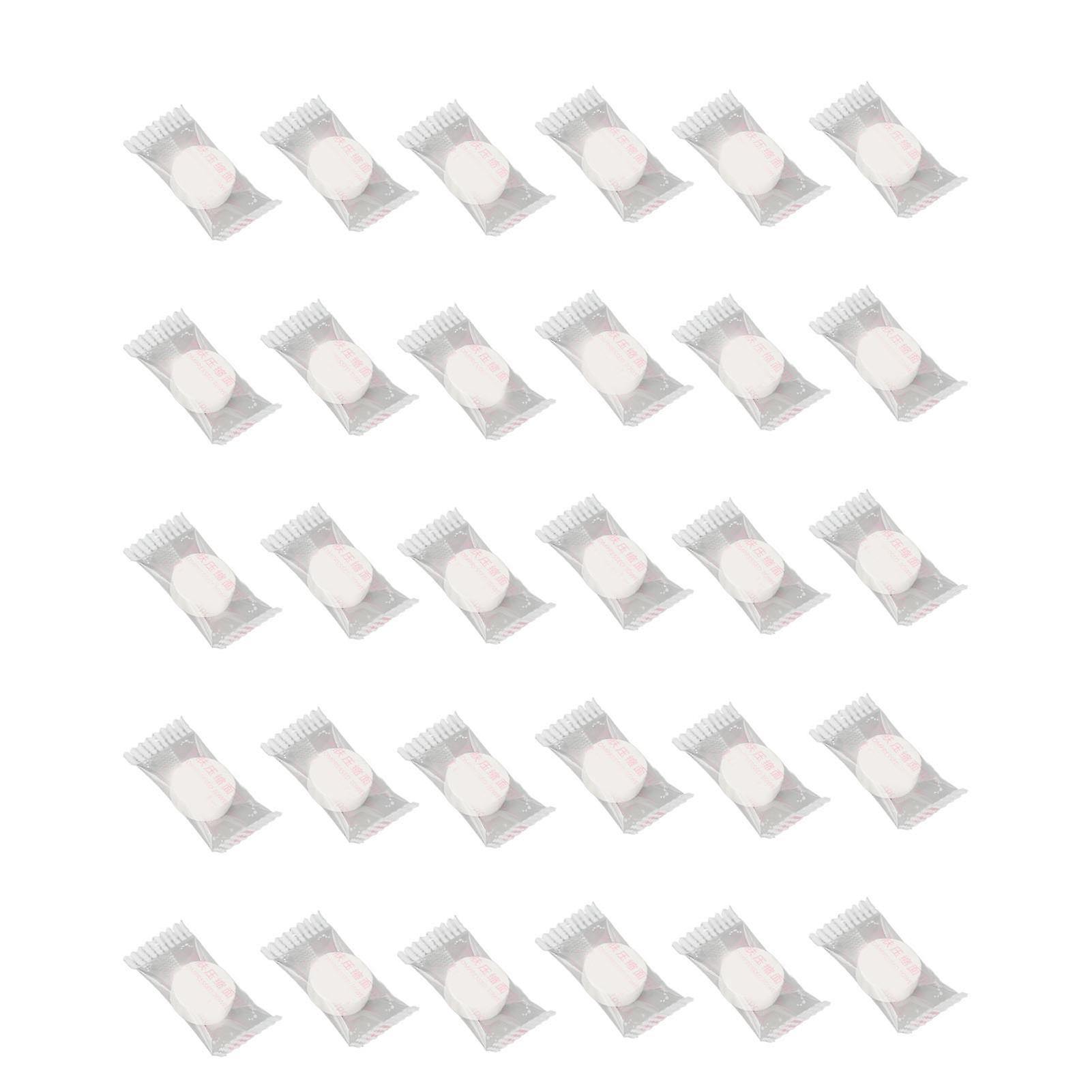 30 Pack Disposable Compressed Wipes for Business Travel, Mini Individual Pack