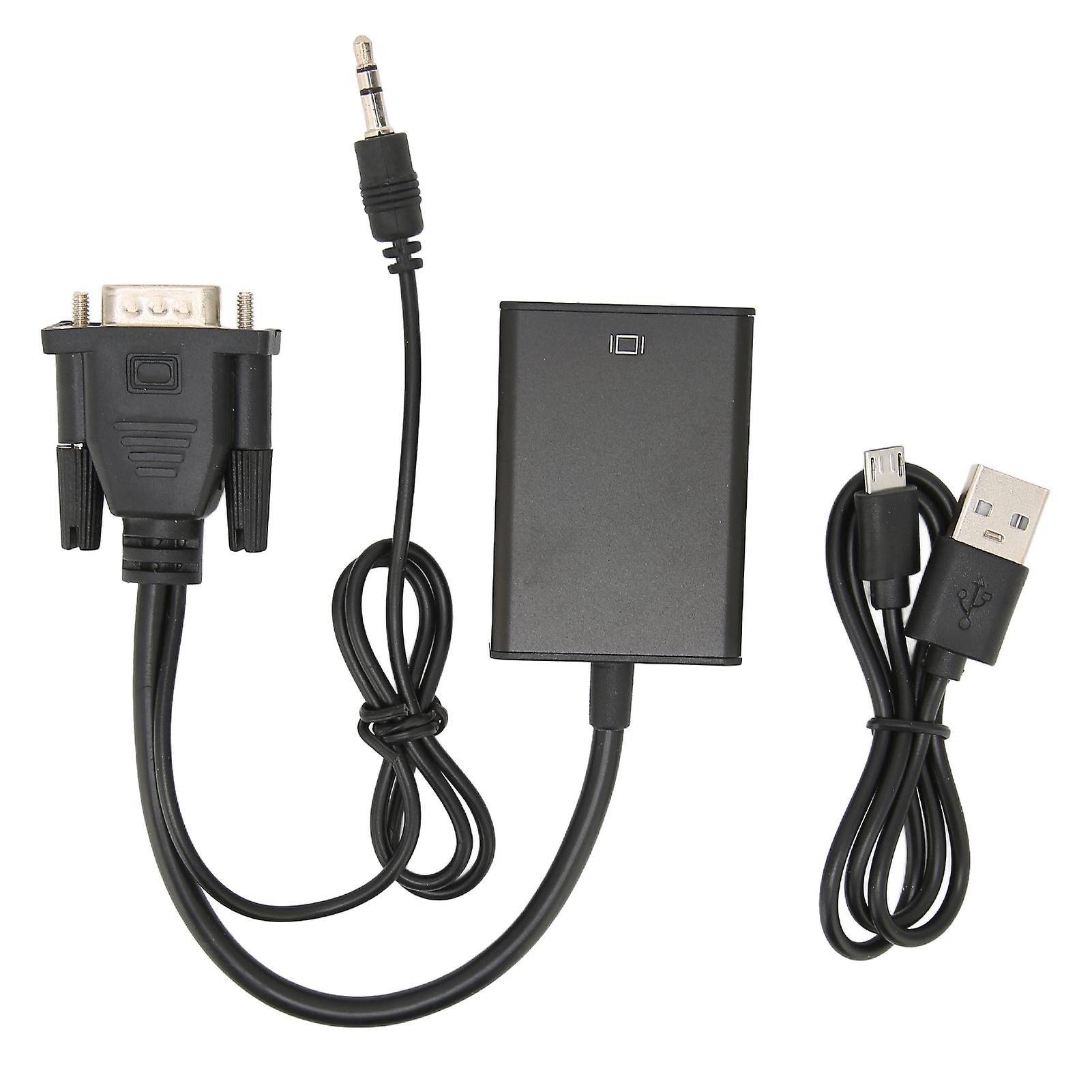 VGA to High Definition Multimedia Interface Converter Computer to TV Cable Adapter Converter