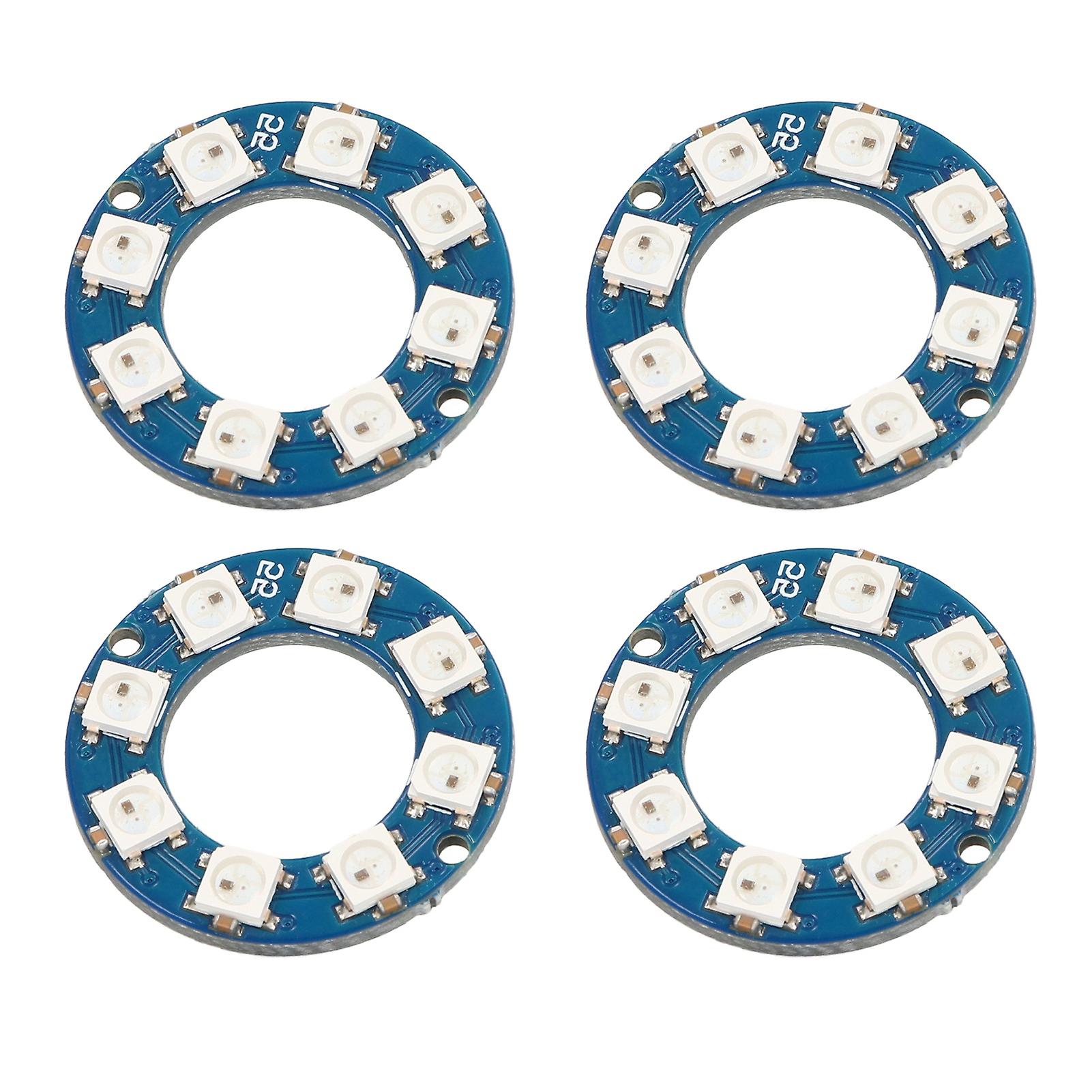 4 stuks LED Ring Lamp Board RGB Full Color 8 stuks LED WS2812 5050 Chip voor decoratie