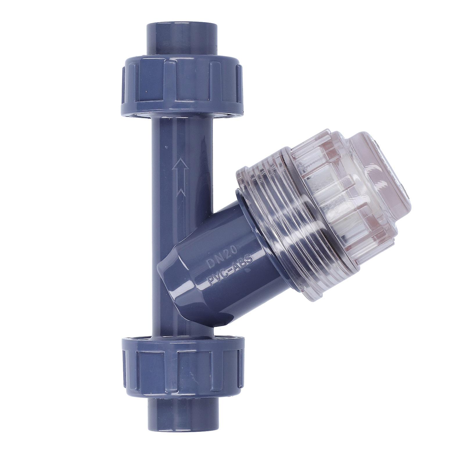 Qukaim Y Irrigation Filters Y Strainer Low Resistance Filters, Garden Water Pipe Filters for Aquarium, PVC Sediment Filter, Drip Irrigation