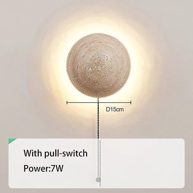 Led Duvar Lambası Sarı Mağara Taş Işık İskandinav Yatak Odası Başucu Atmosfer Aydınlatma Armatürü Ev Odası Dekor Işıkları 110V 220V Krem