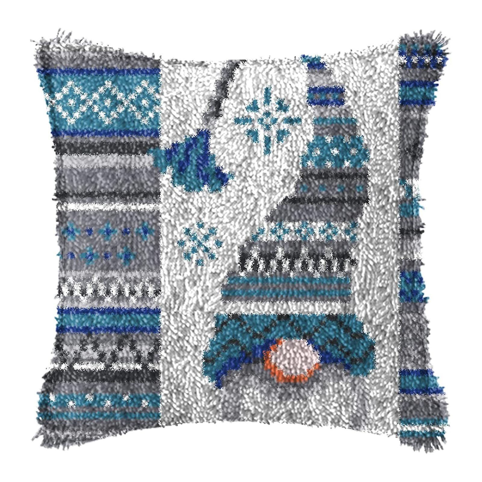 Latch Hook Pillow Cushion Unique And Beautiful Addition To Home Latch Hook Kit Knot Pillow